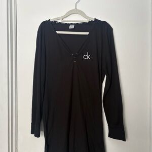 Calvin Klein Black night gown
